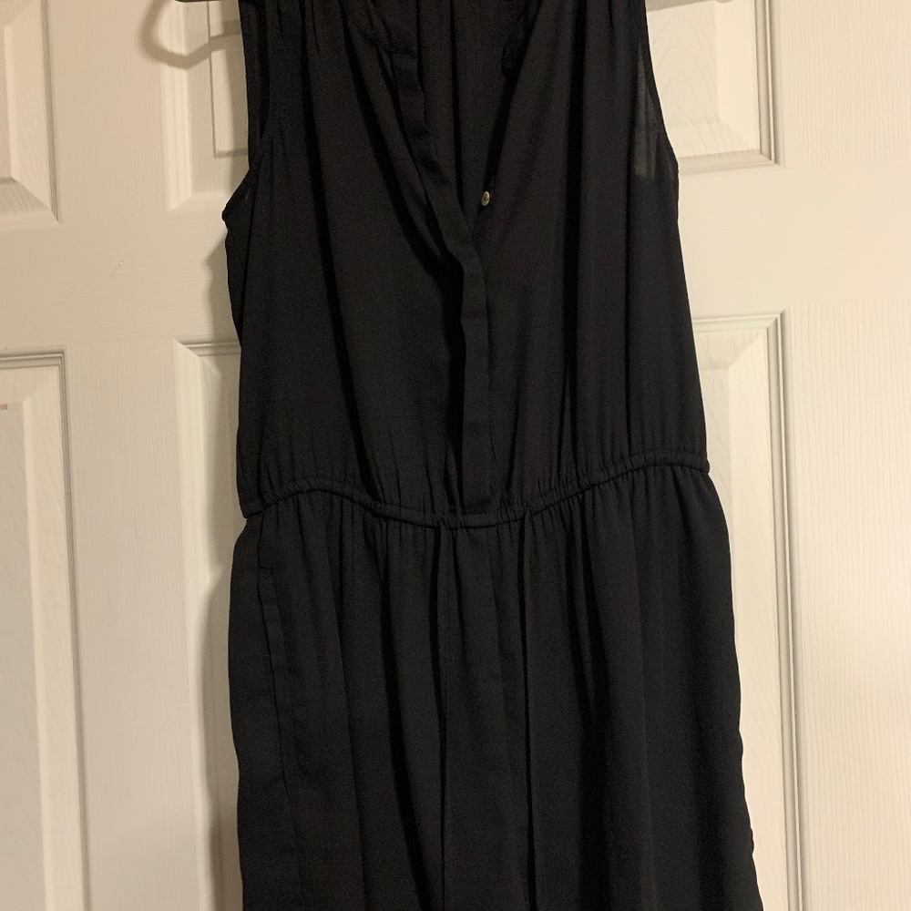 Black Sleeveless Romper